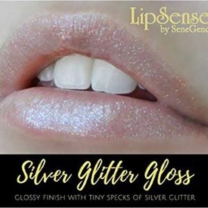 LipSense silver glitter gloss